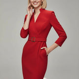 Claribel - Vestido Midi Elegante