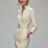 Claribel - Vestido Midi Elegante