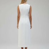 Zofia - Vestido Elegante com Decote Redondo
