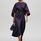 Maria - Vestido Maxi com Manga em Satin