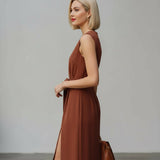 Zofia - Vestido Elegante com Decote Redondo