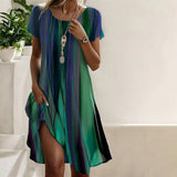 Jamie™ | Vestido boho informal com degradado