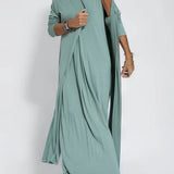 Ava™ | Vestido longo elegante + cárdigan